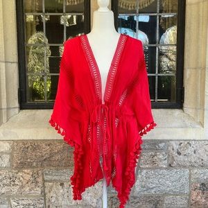 Michael Stars red cover up